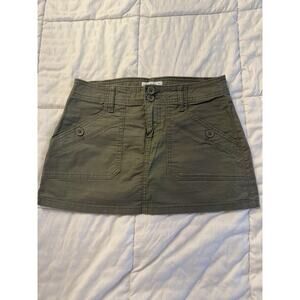 Vanilla Star Cargo Pocket Green Utility Mini Skirt Micro Women's Small